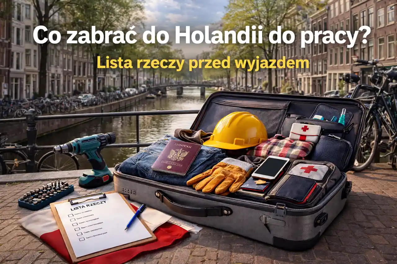 Co zabrać do Holandii do pracy – walizka spakowana przed wyjazdem